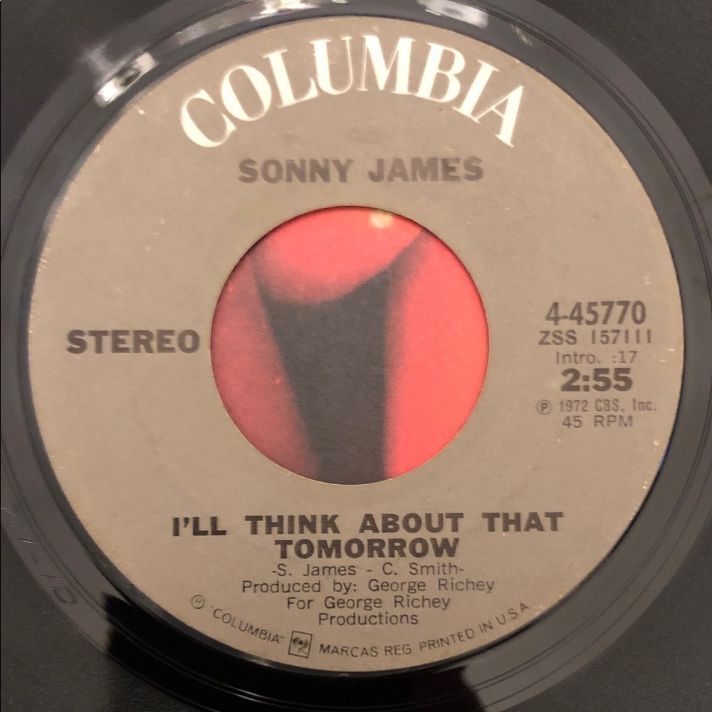 Sonny James Vinyl 45 Record I Love You More Everyday ‘73